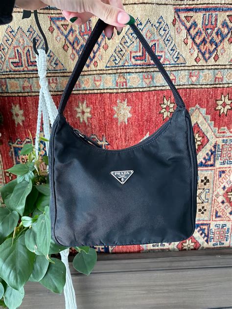 prada mini hobo bag vintage|prada hobo bag leather.